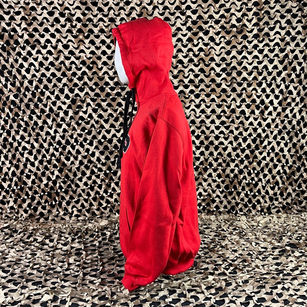 NEW SP Logo Pull Over Hooded Sweatshirt - Red - Large