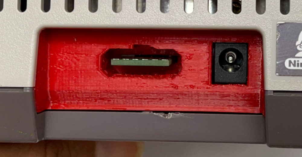 SNES Style Multi-Out 3D Printed back panel with composite AV mod complete kit !