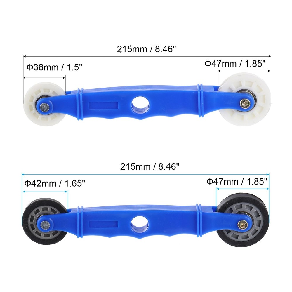 LED Strip Channel Roller Tool, 2Pcs Flat/U-Groove Wheels with Plastic Handle ...