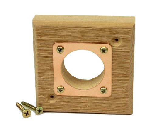 Cedar Replacement Predator Guard with Copper Portal for Eastern Bluebird Hous...