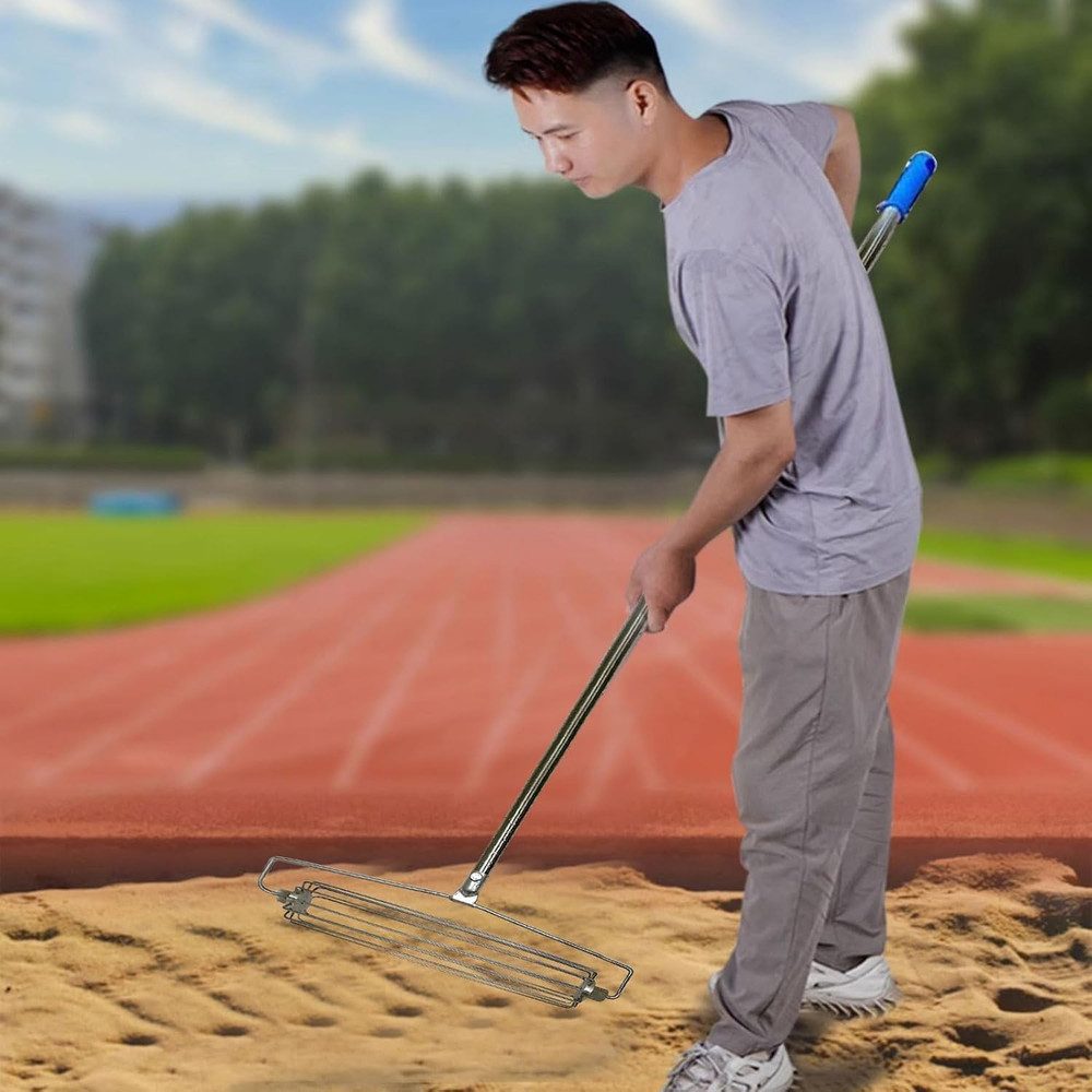 Roller Design Golf Course Sand Rake, Stainless Golf Sand Trap Bunker Simulator,