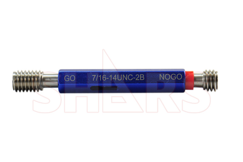 Shars 7/16-14UNC Go/No Go Double End Thread Plug Gage Class 2B New ![
