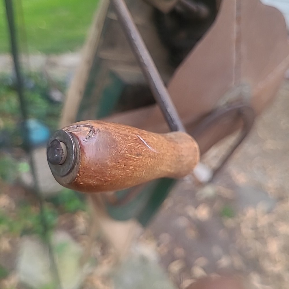 Vintage Broadcast Seed Spreader with Bag & Cyclone Hand Crank