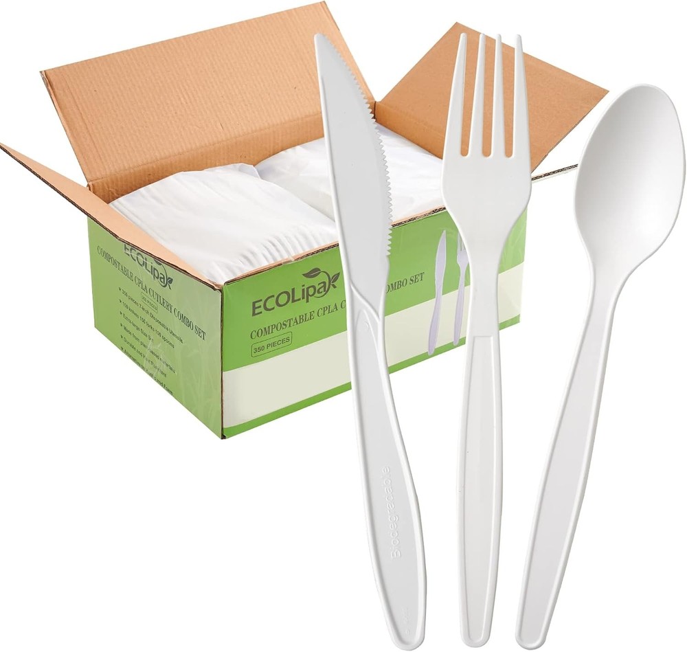 postable Cutlery Set, 7 Inch Lar Size Biodegradable