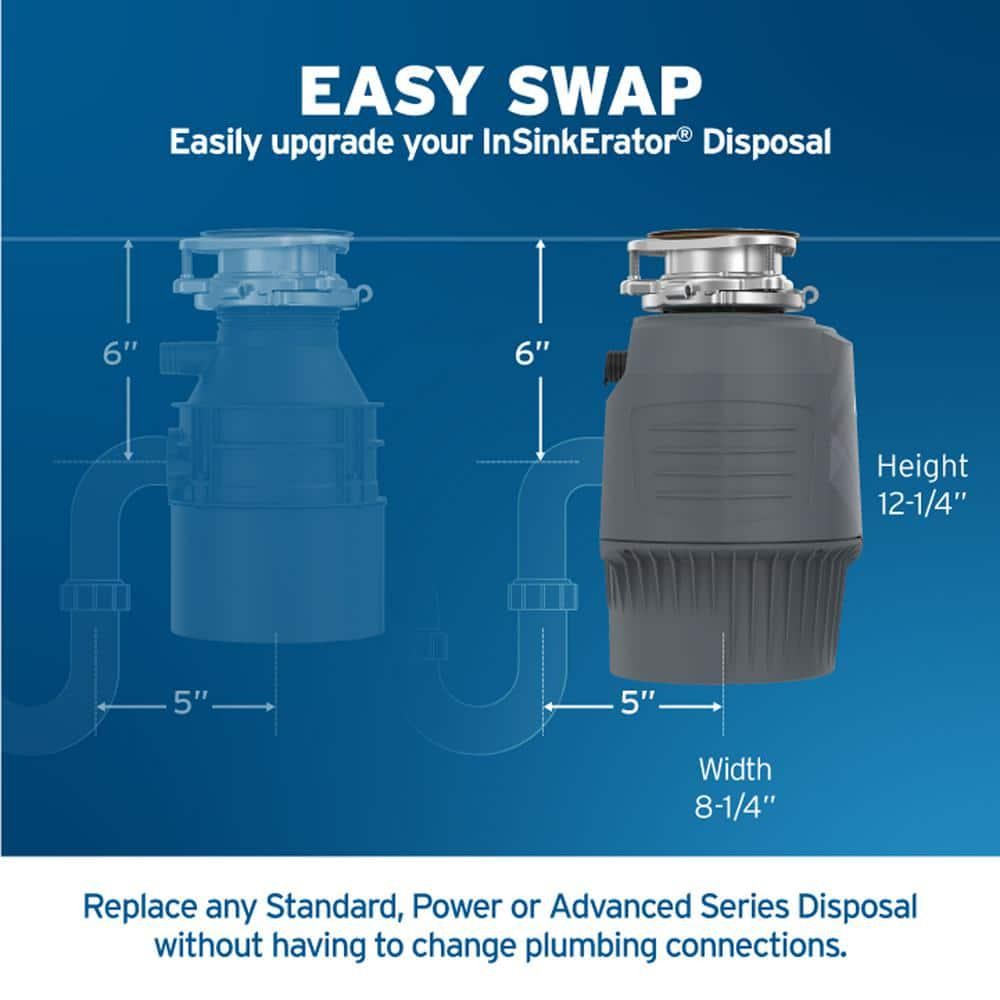 Evolution .75HP, 3/4 HP Garbage Disposal, Advanced Series EZ Connect Continuous