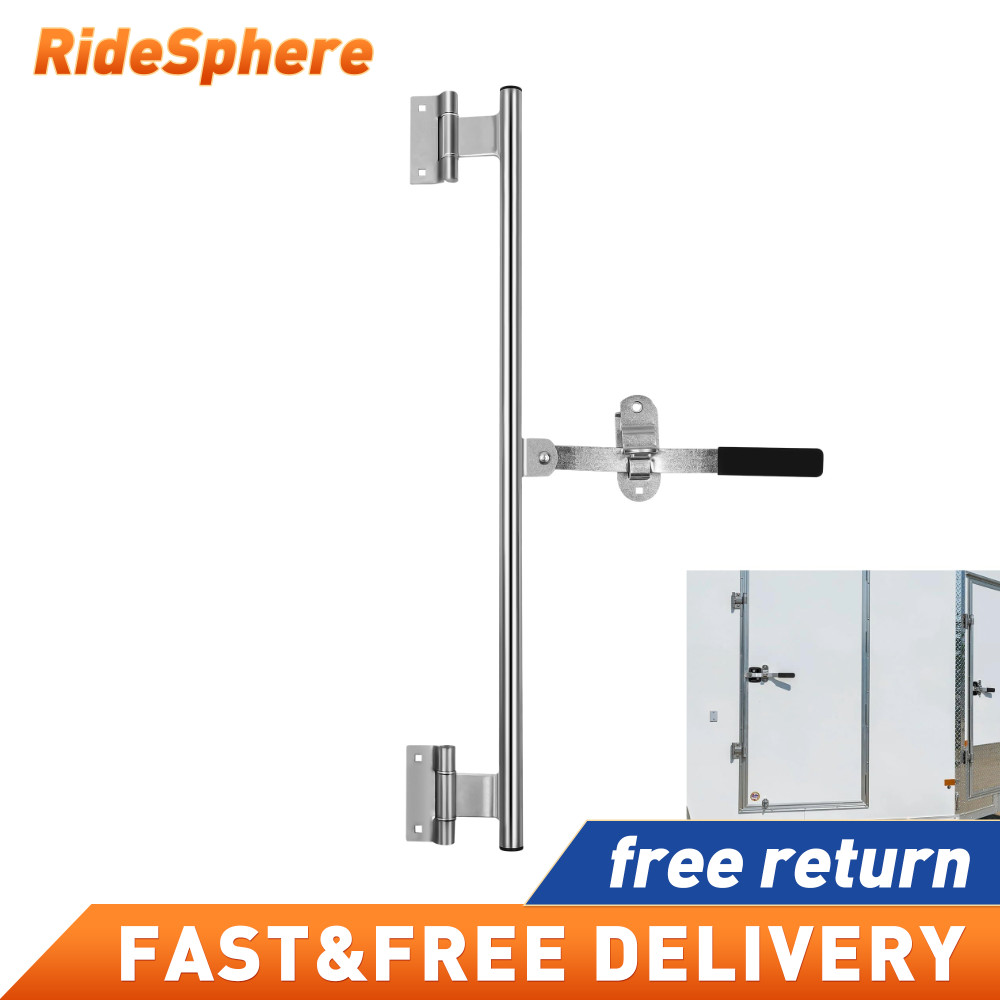 45" Cam Bar Cargo Trailer Swing Ramp Door Lock Hinged Hasp Latch Handle