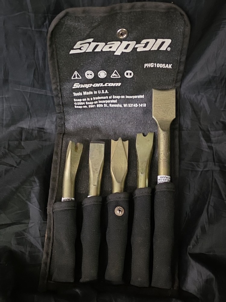 Snap On 5 PC Air Hammer Chisel Tool Set PHG1005AK