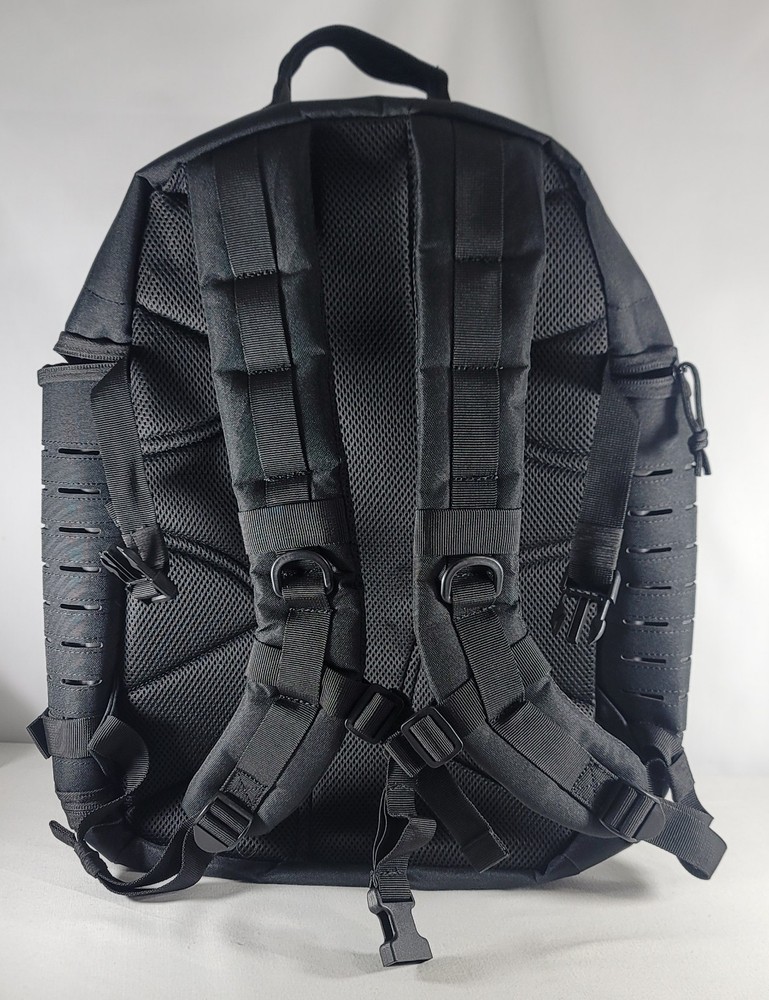 Highland Tactical Black Roger Molle Backpack Sternum Strap Padded Back Panel NWT