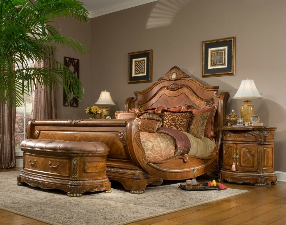AICO by Michael Amini Cortina 5PC king size bedroom set