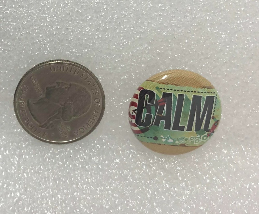 Calm Button Pin