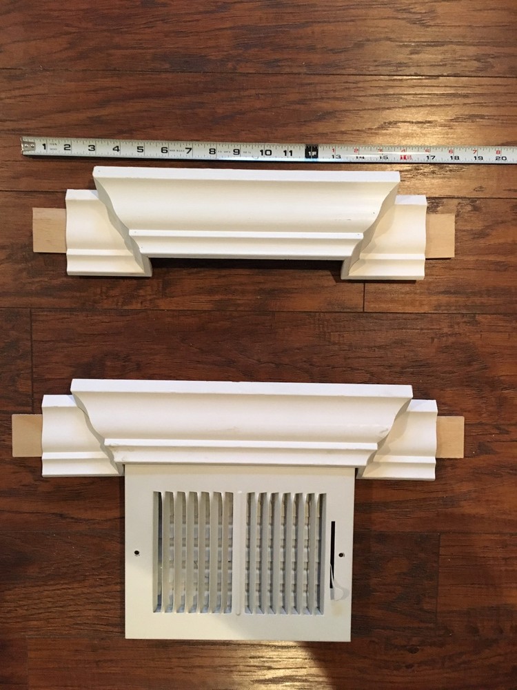 CROWN MOLDING AC VENT HOOD TRANSITION 8"