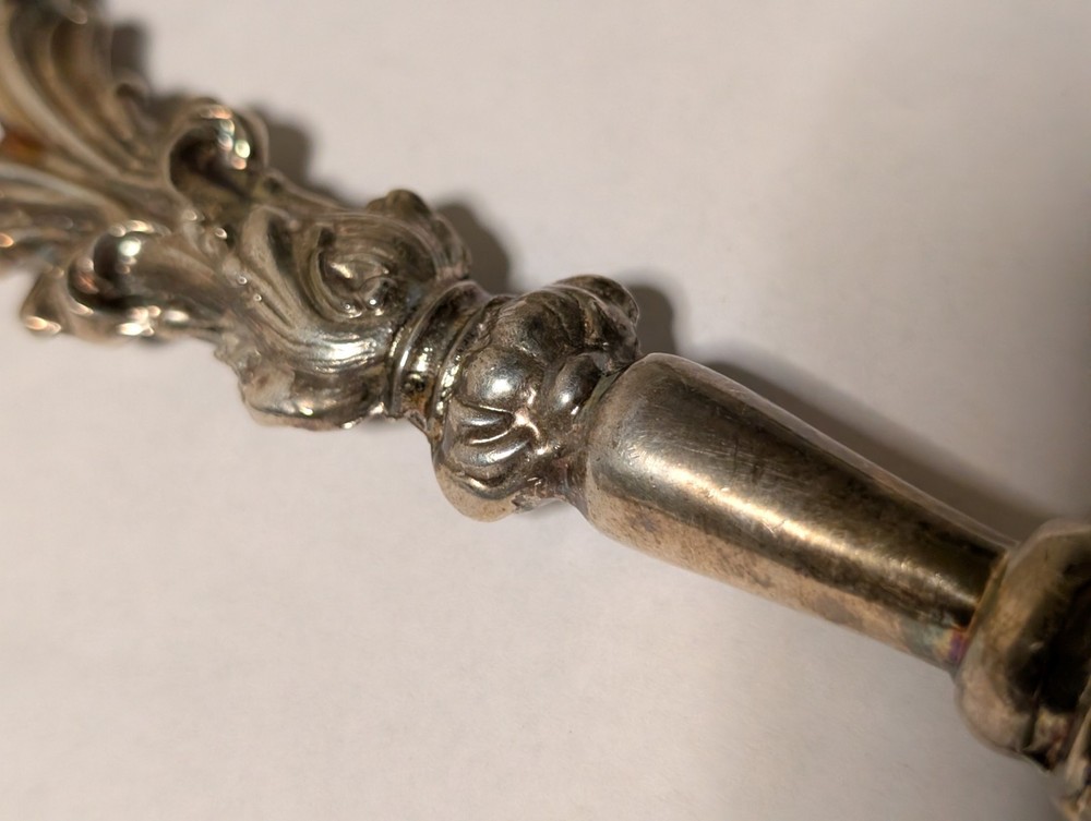 Antique Victorian Silverplate Cruet Figural Stand Replacement Handle Only