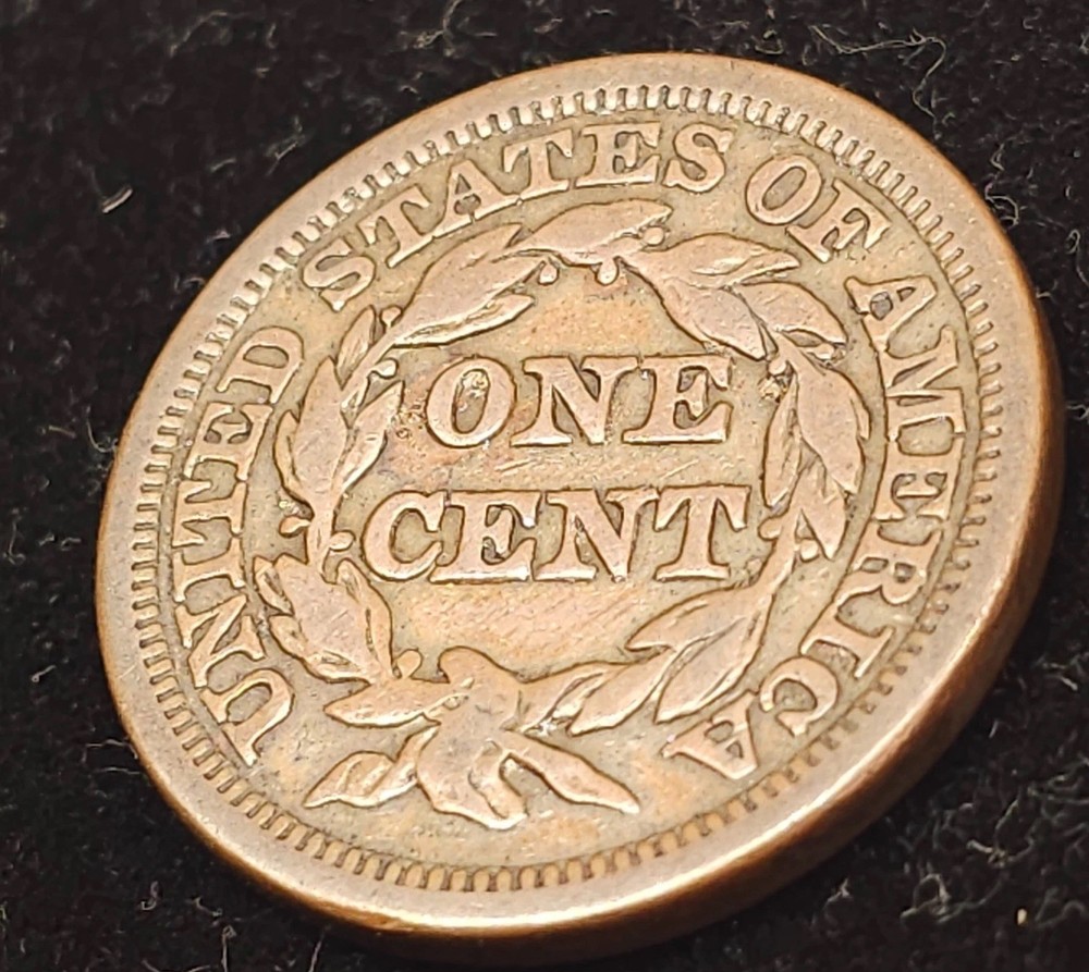 1846 Large Cent, Tall Date , Very Fine