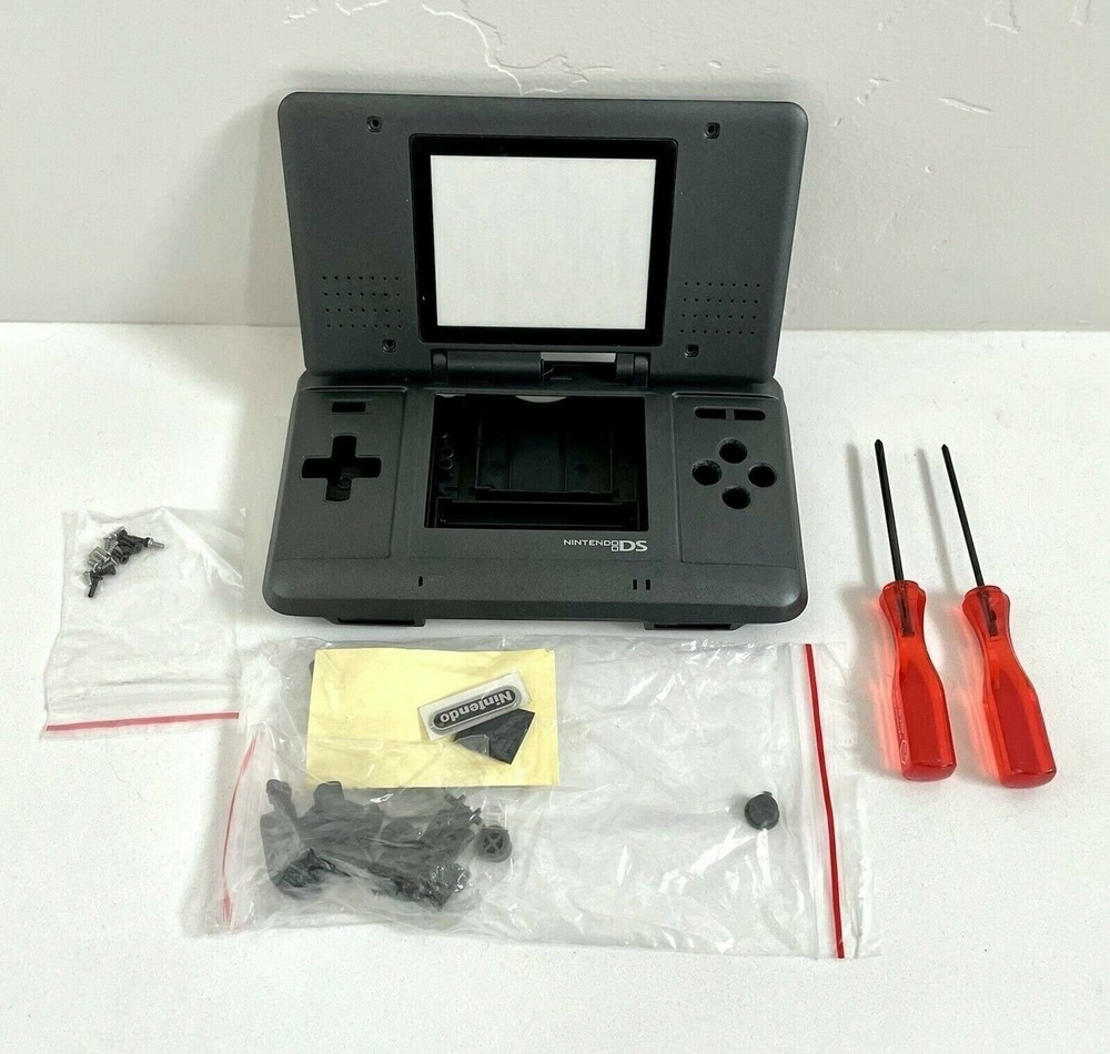 Shell Housing for Original Nintendo DS Replacement Screen Tools Gray Black Grey