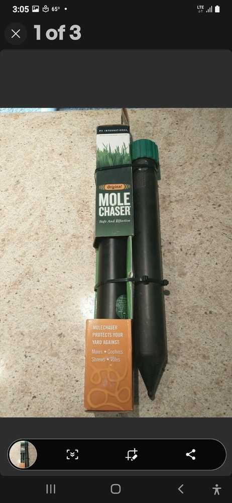 Original Mole Chaser P7901 Mole Repeler by P3 International