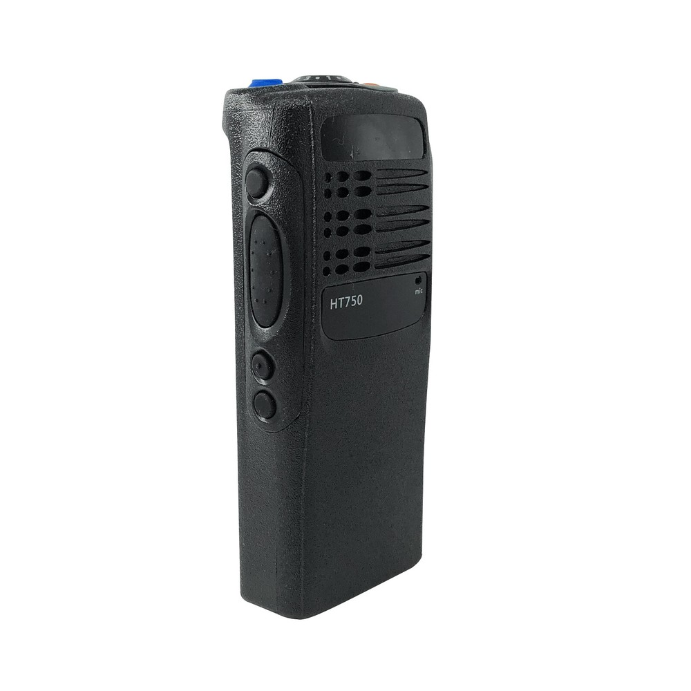 Black Replacement Front Housing Kit With Speaker Fits For HT750 Handheld Radio