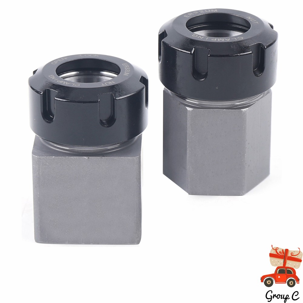 Hex & Square ER-32 Collet Block Spring Chuck Holder Set For CNC Milling Machine