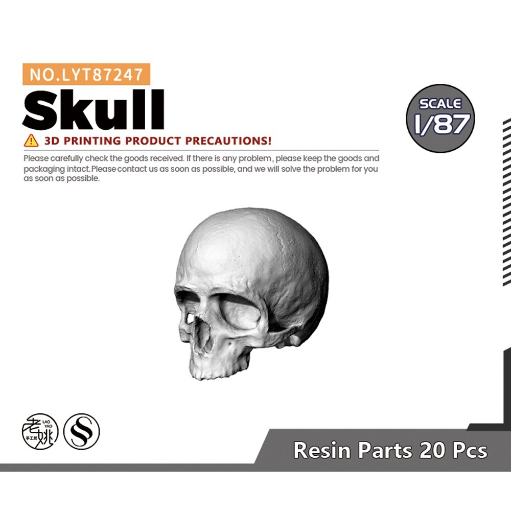 SSMODEL 247 1/87 HO Scale Scene Model Skull
