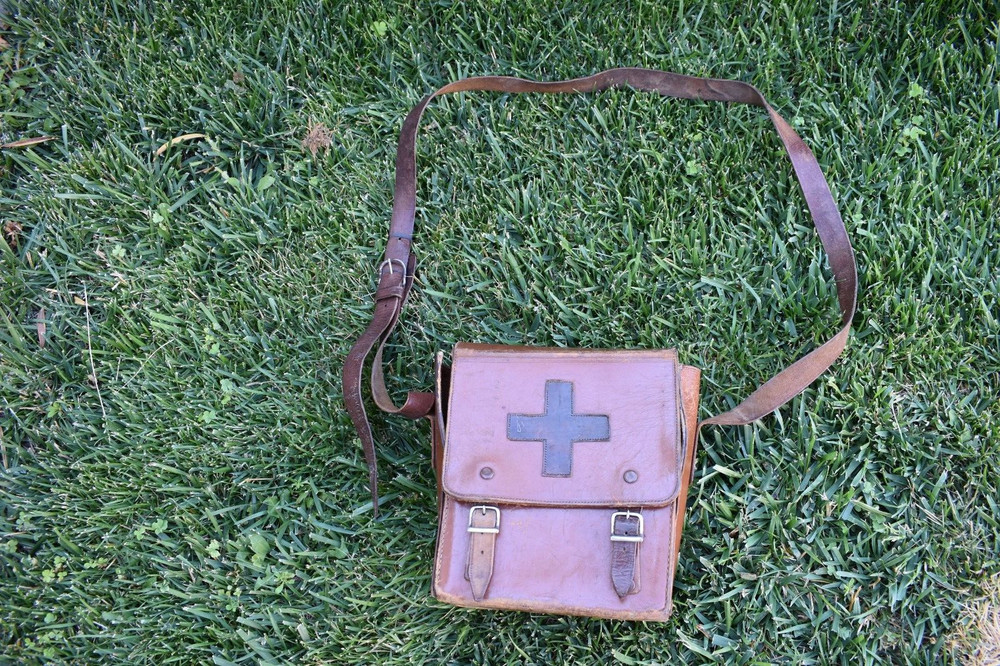 Leather Military Medical Bag