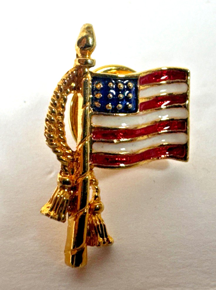 5 USA Flag Pins
