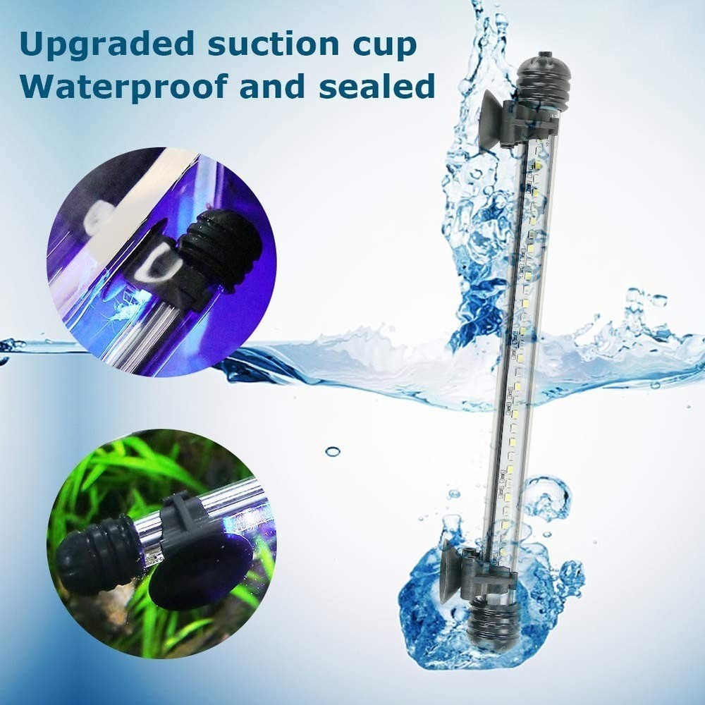 AquariumBasics Aquarium Light for 7.5 inch （Timer & Dimming function), White