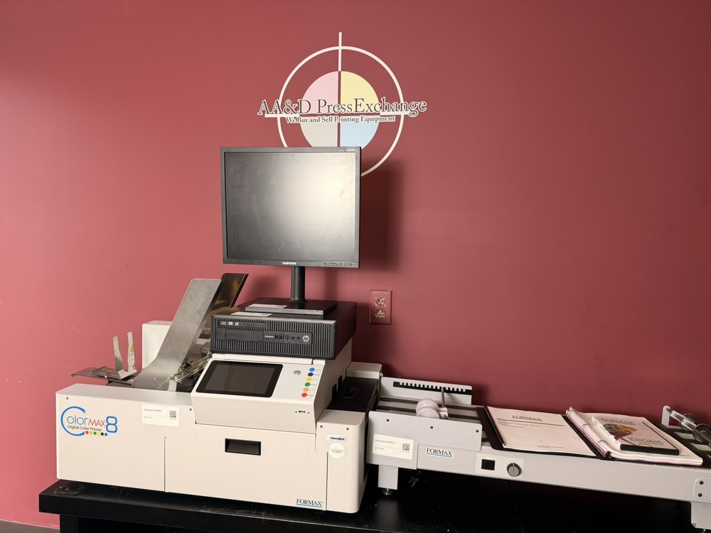Low Meter 42k Formax Colormax 8 Digital Color Printer