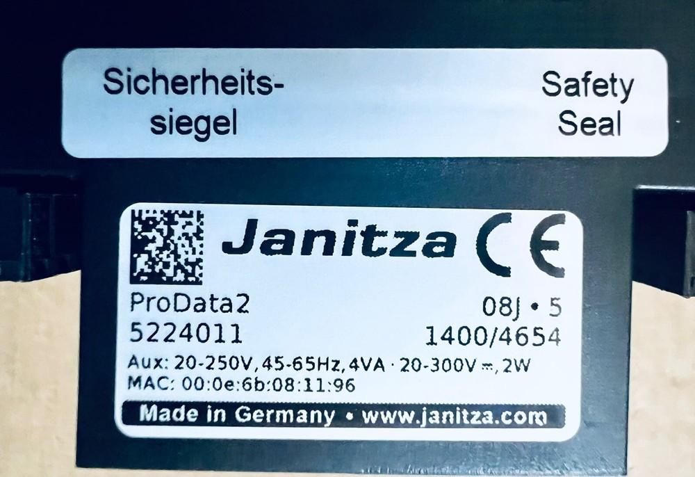JANITZA ProData® 2 data logger(5224011)