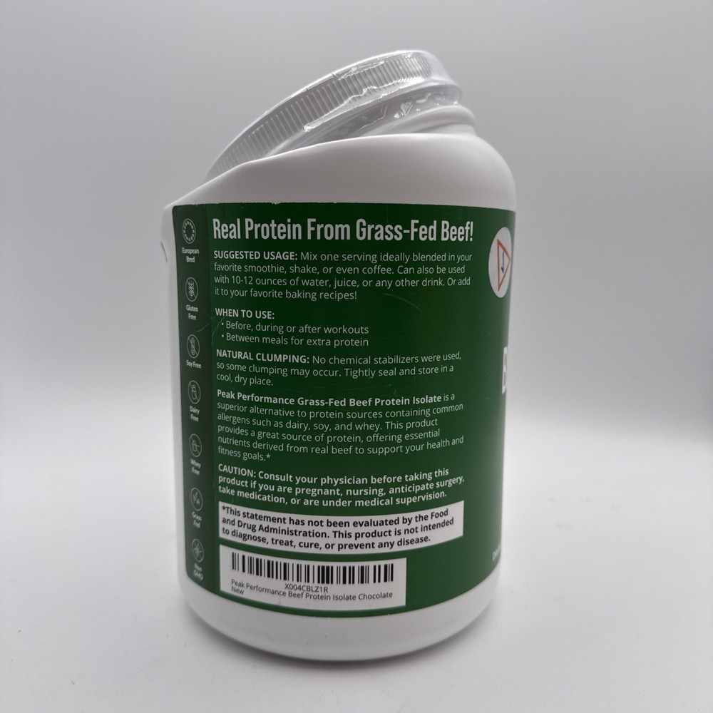 Grass Fed Beef Protein Powder - Lactose Free Great Tasting Beef Protein Isolate