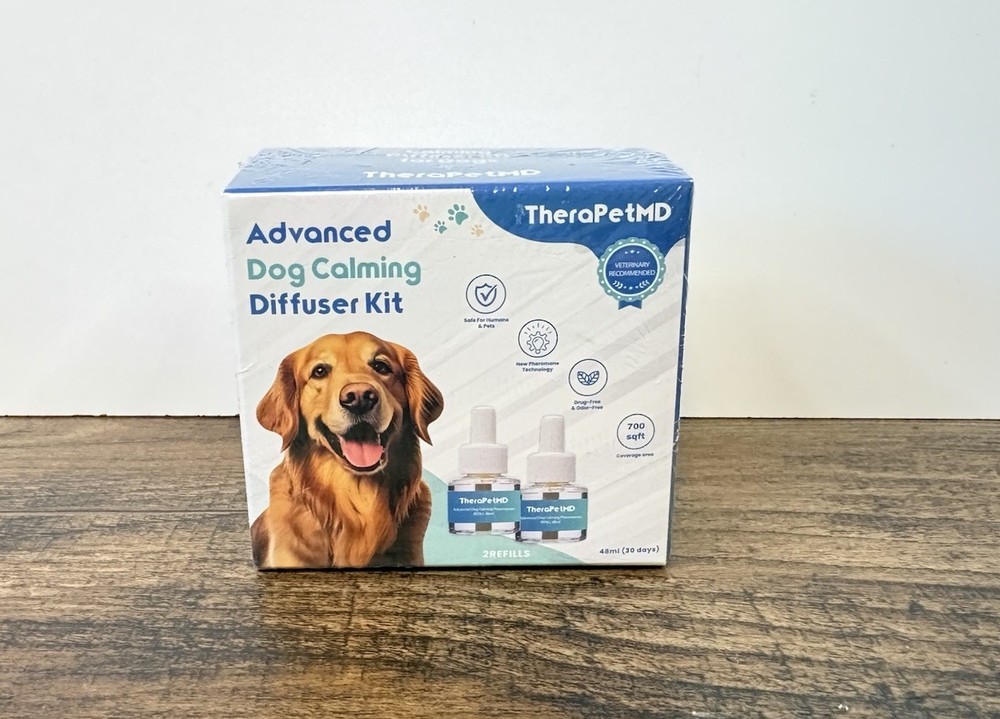 TheraPet MD Advanced Dog Calming Diffuser Kit 1 Diffuser + 2 Refills NEW