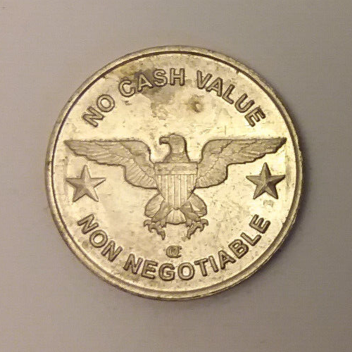 Dollar Sign Eagle Automatic Token 25mm