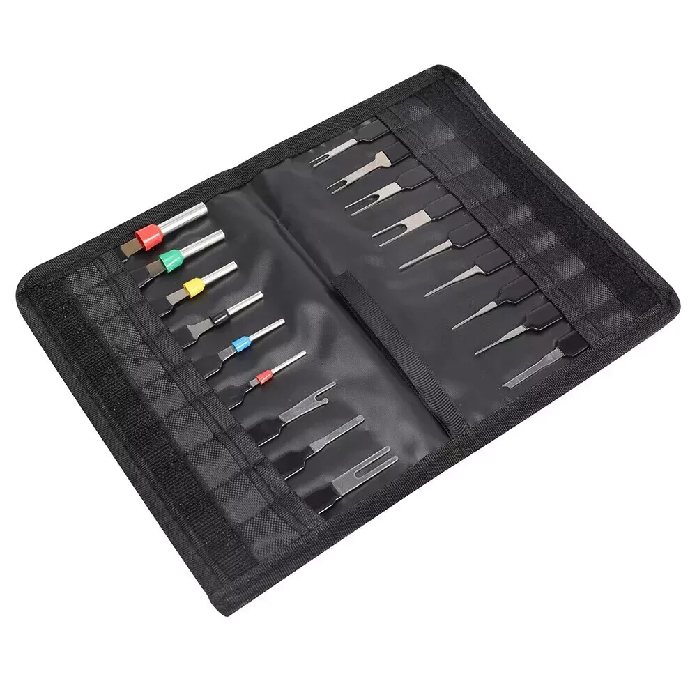 18X Pin Ejector Wire Kit Extractor Connector Puller Car Terminal Removal Tool