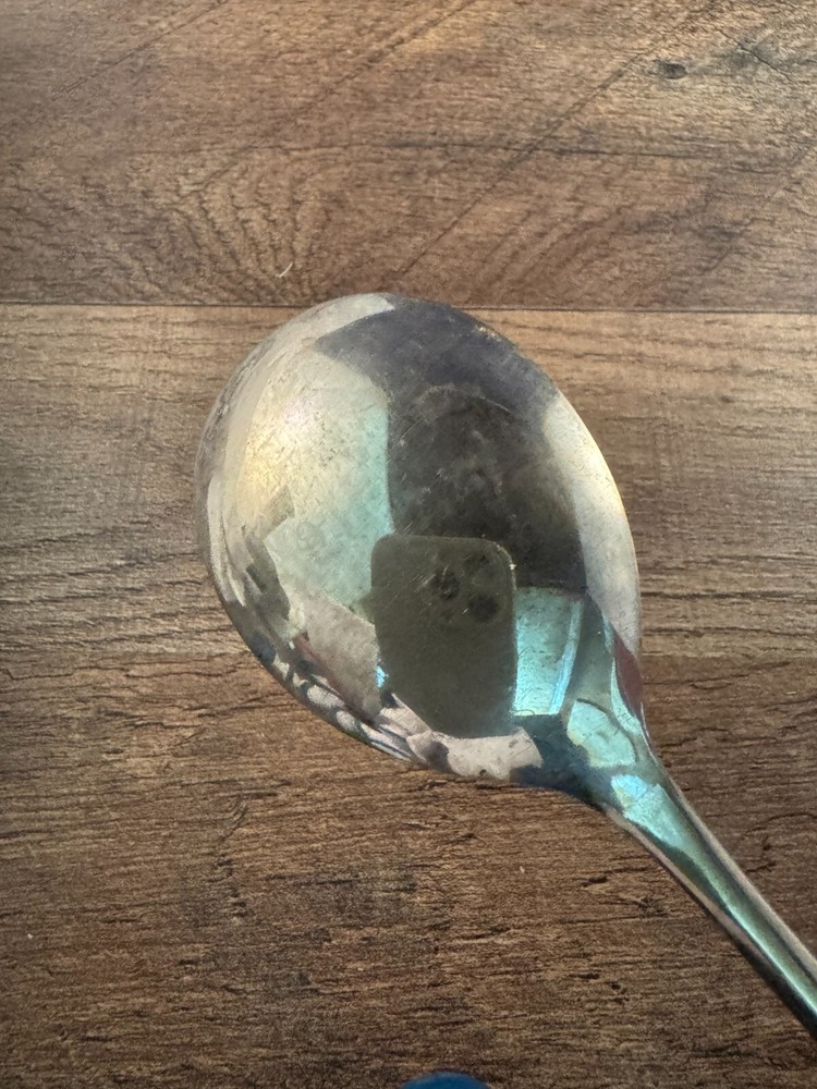 Sheffield England Silverplated Salad Serving Spoon Unknown Pattern