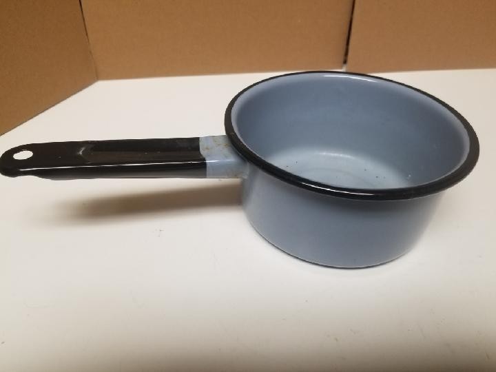 Vintage Enamel Saucepan Unmarked