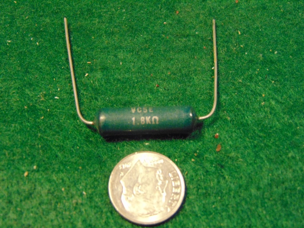 Claro 1.8k OHM Fixed 5 WATT CERAMIC WIREWOUND RESISTOR NOS