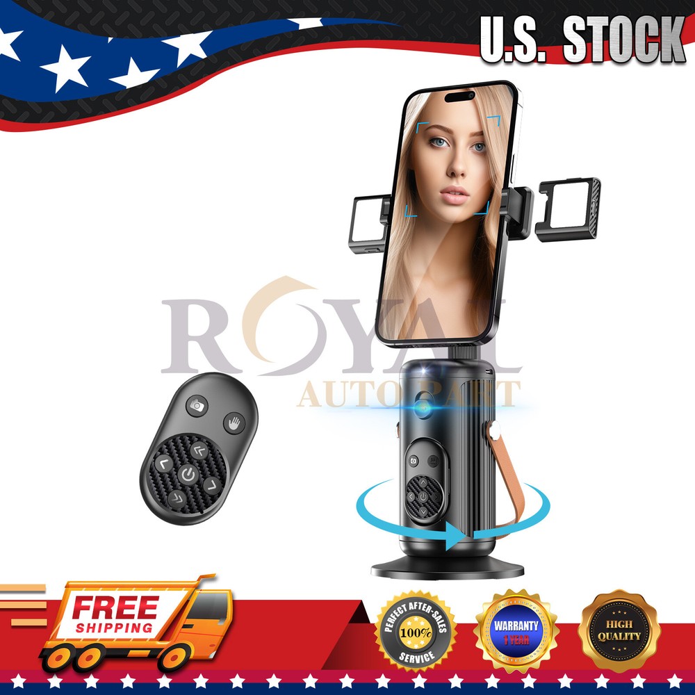 Bluetooth Remote Control Selfiestick Adjustable Angles AI Face & Body Detection