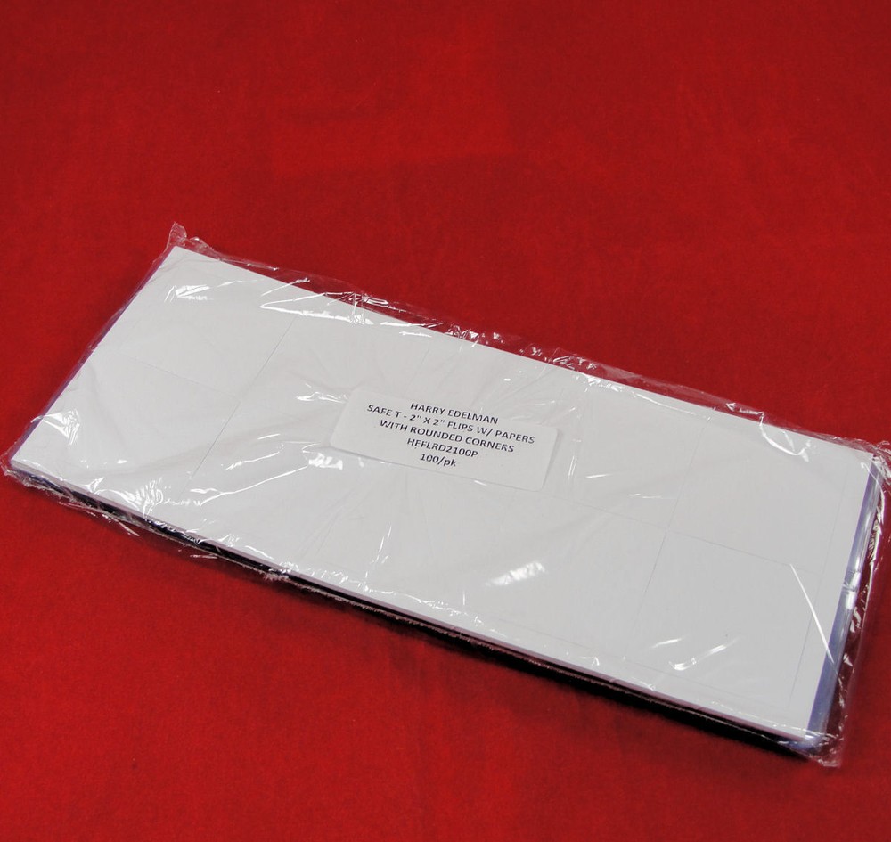 (200) 2" x 2" Safe T Non Plasticized Double Pocket Coin Flips w/ Inserts