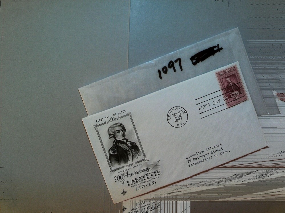U. S. FDC - 1097  - Lafayette   - comb. shipping!