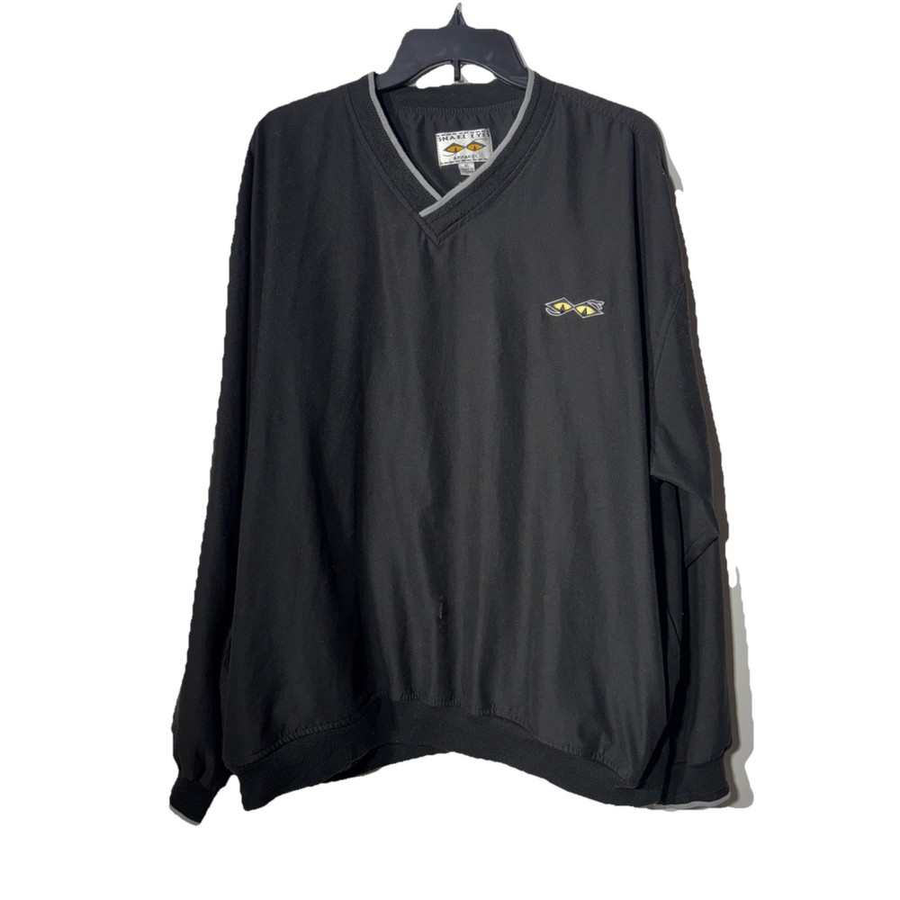 A Snake Eyes Windwear Golf Pullover Black Jacket. Size XL