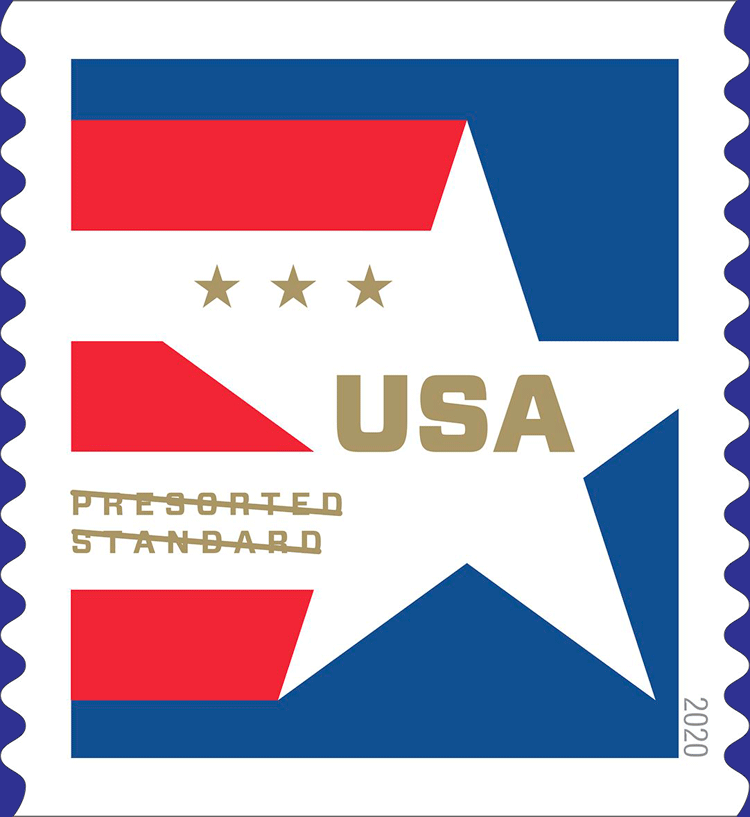 #5433 2020 Presorted Star Single - MNH