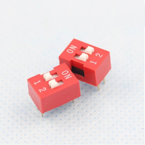 5Pcs Slide Type Switch Module 2.54mm 2 Position Way DIP Red Pitch