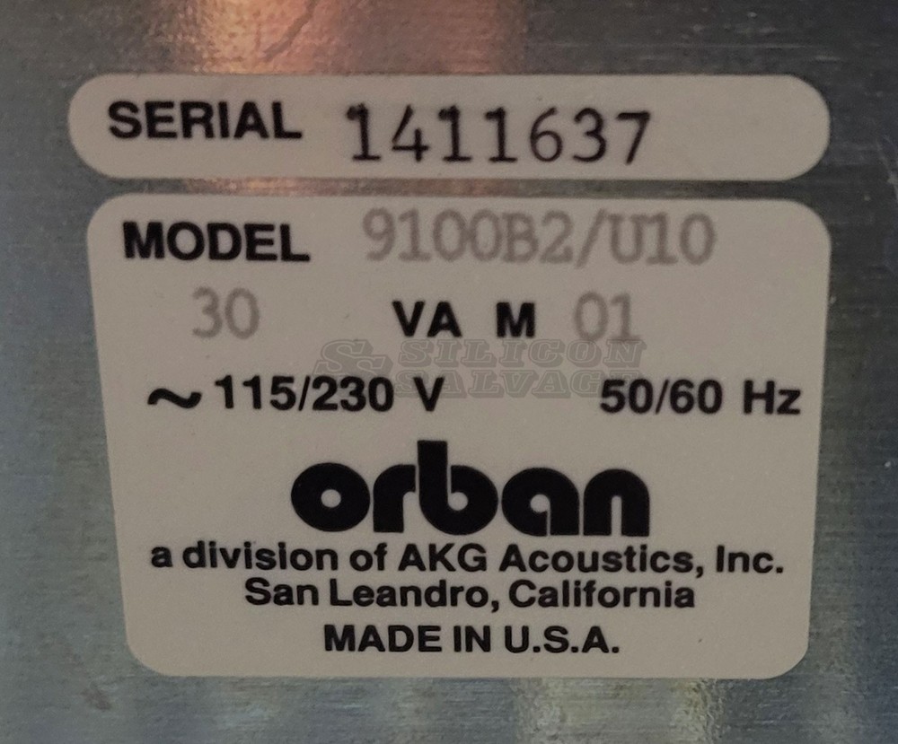 Orban Optimod-AM 9100B Audio Processor 9100B2/U10