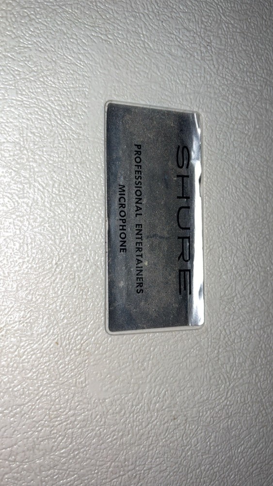 Vintage Shure Microphone Hard Plastic Protective Case White #4