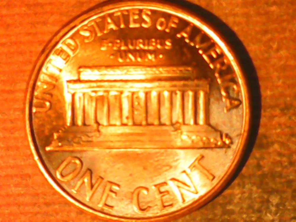1990 Penny Die Crack Reverse