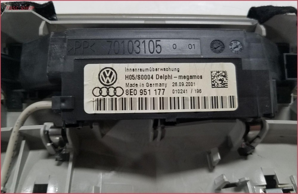 AUDI A4 B6 Interior Light Roof Module Gray 8E0951177