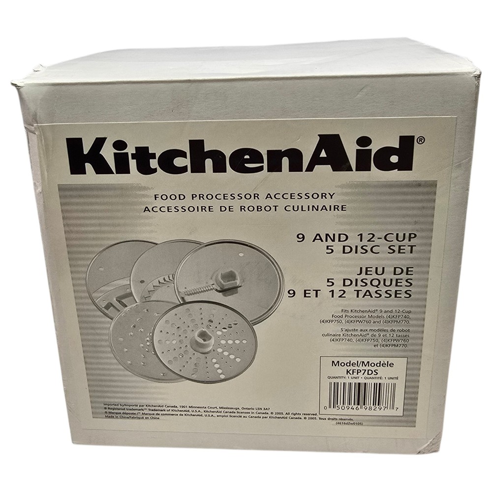 Kitchen Aid Food Processor Model KFP7DS Accessory 5 Disc Set