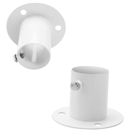 2 Pack Pool Ladder Brackets Deck Flanges, for Above Ground Pool Ladder 1.5"