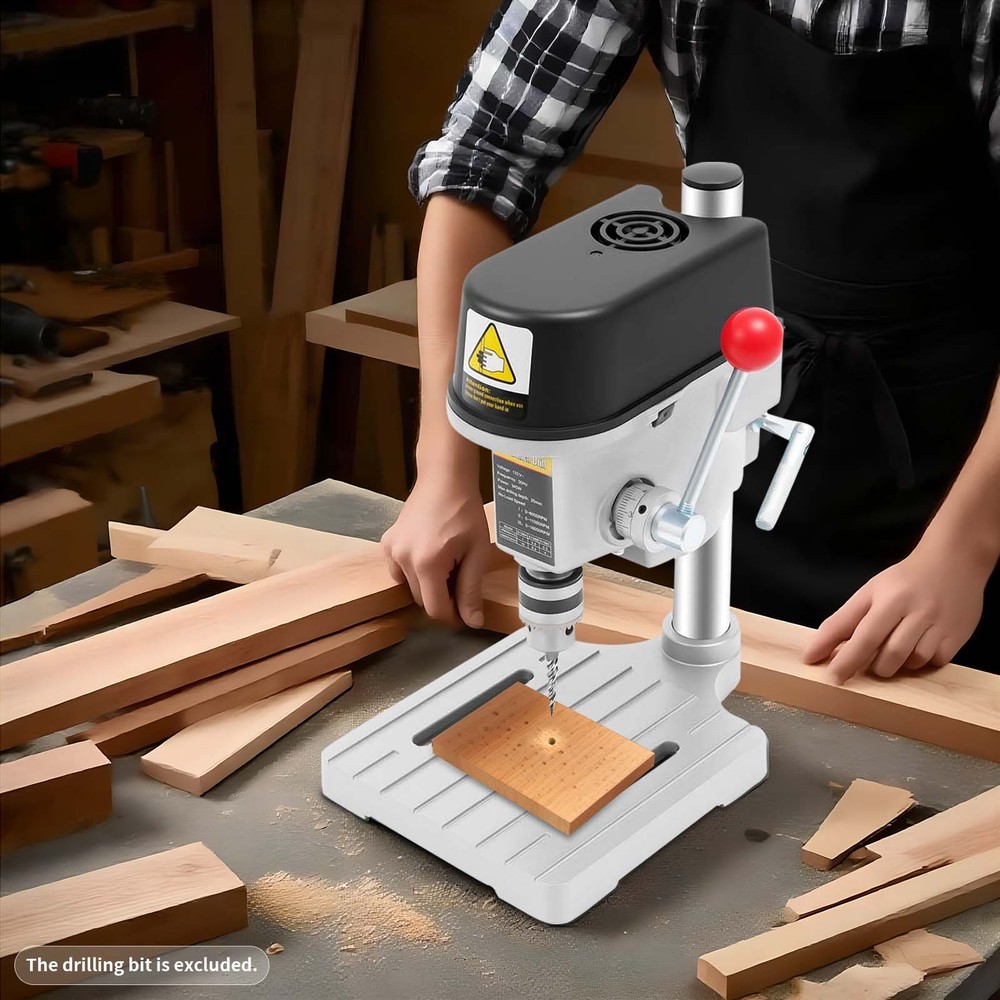 340W Mini Bench Drill Press Corded Mini Table Drill Portable Bench Drill Machine