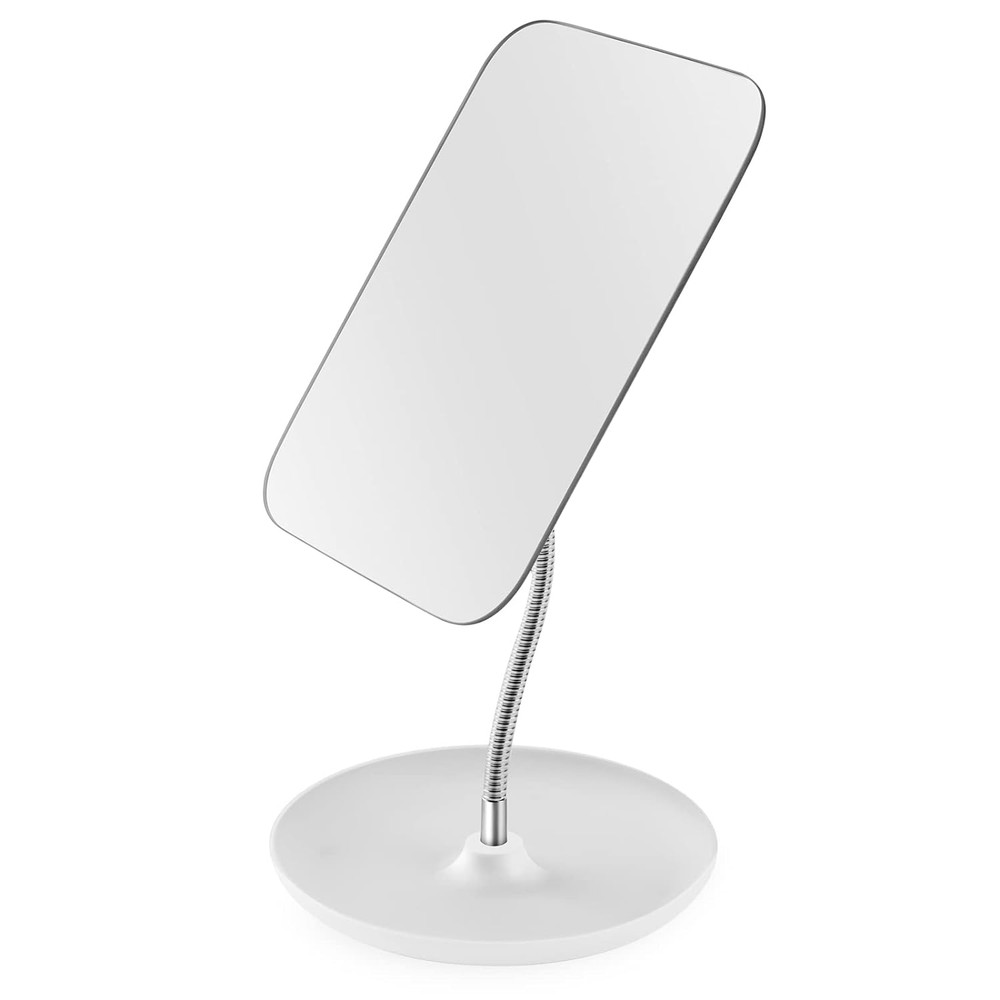 Table Vanity Mirror with Stand - Makeup Mirror for Desk - Adjustable Flexible Go