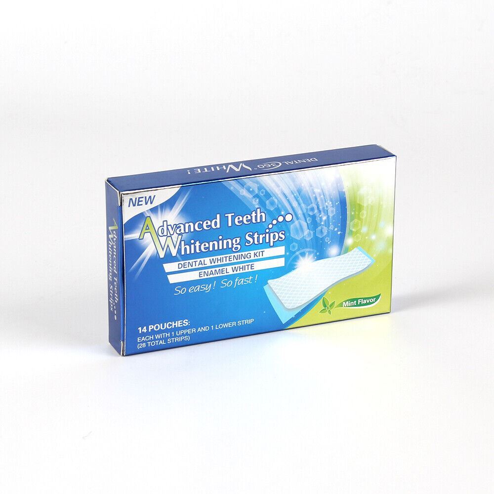 Professional Strength Enamel Safe LED Advanced Teeth Whitening Strips 56 Count