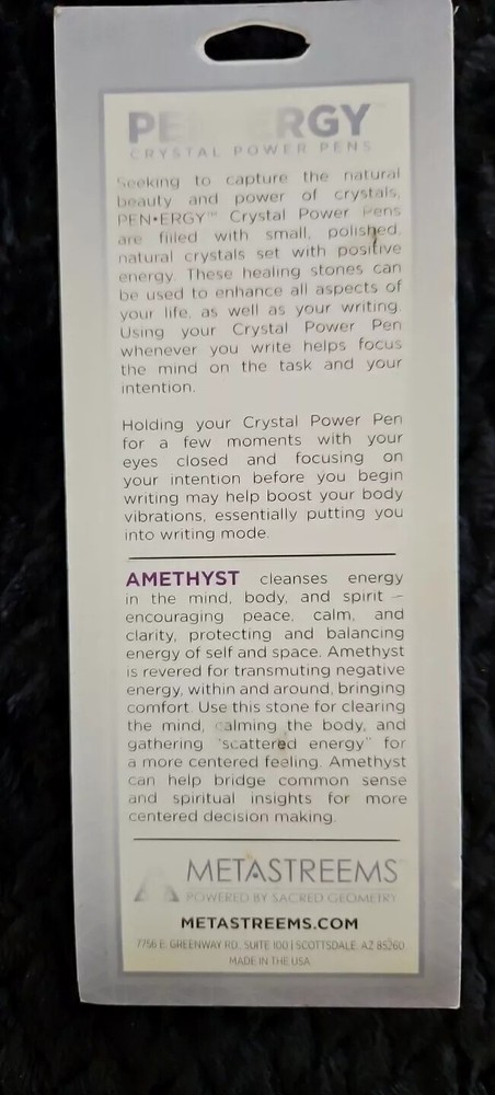 Amethyst Crystal PenErgy - Wisdom